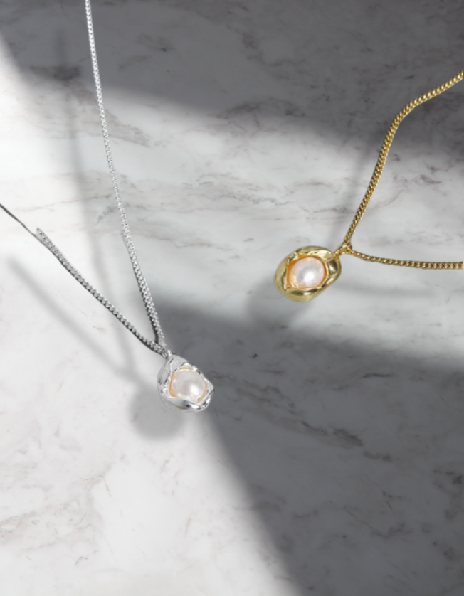 Virtuous woman---freshwater pearl S925 sterling silver necklace