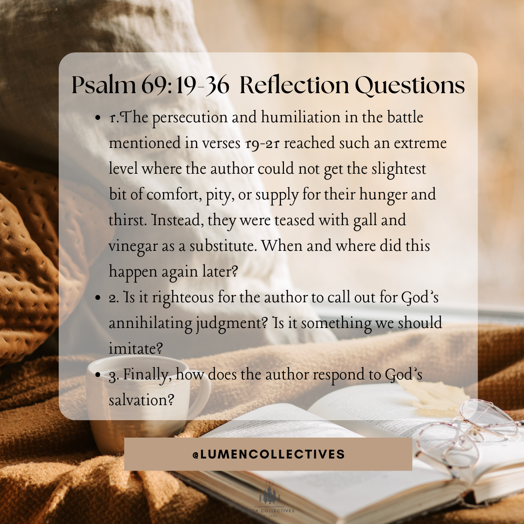 Psalm 69 19 36 Psalm 69 19 36